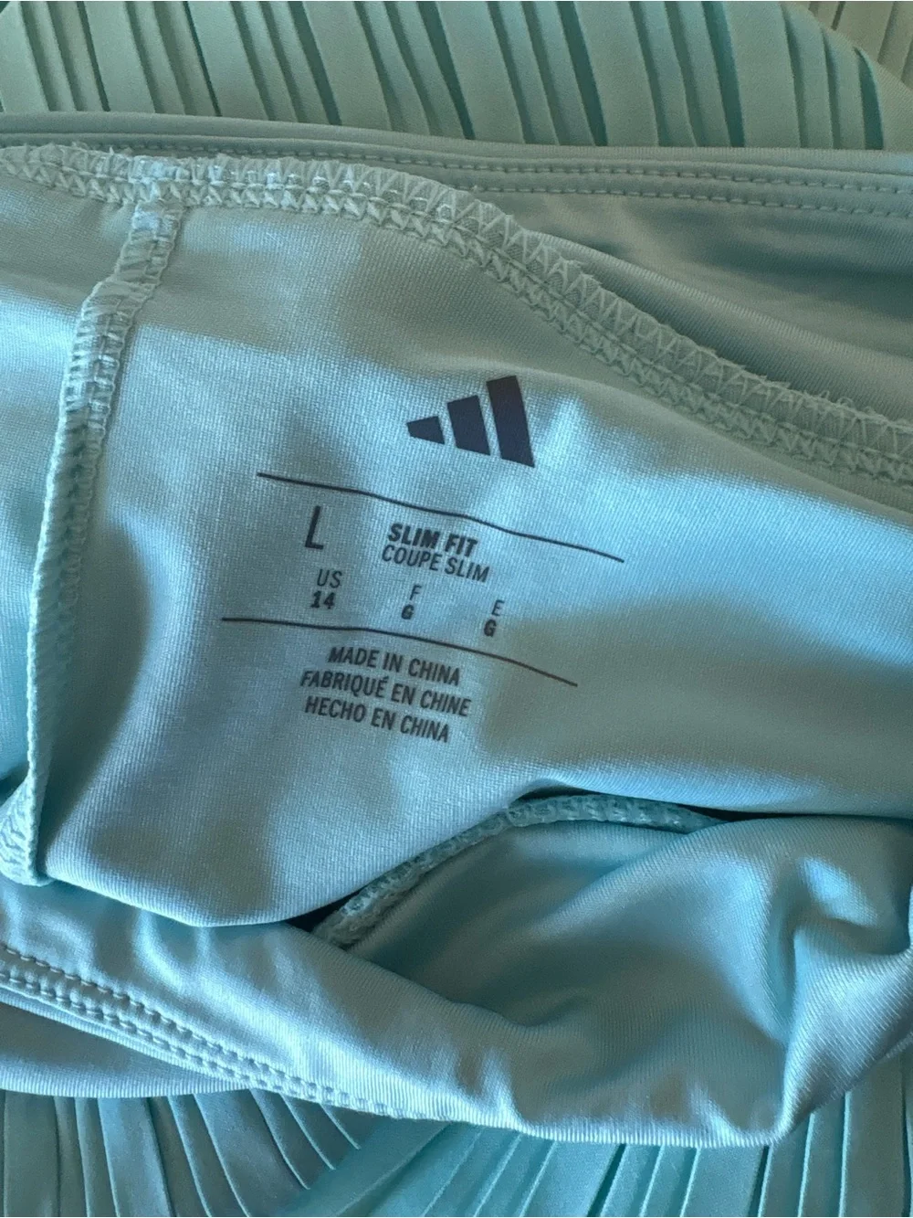 adidas aqua pleated